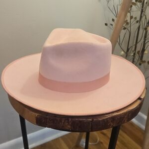 Lack Of Color Blush Pink Fedora Hat